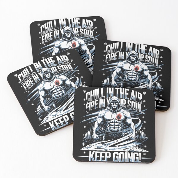 Item preview, "Chill in the air, fire in your soul—keep going!" designed and sold by PrintInspirer.