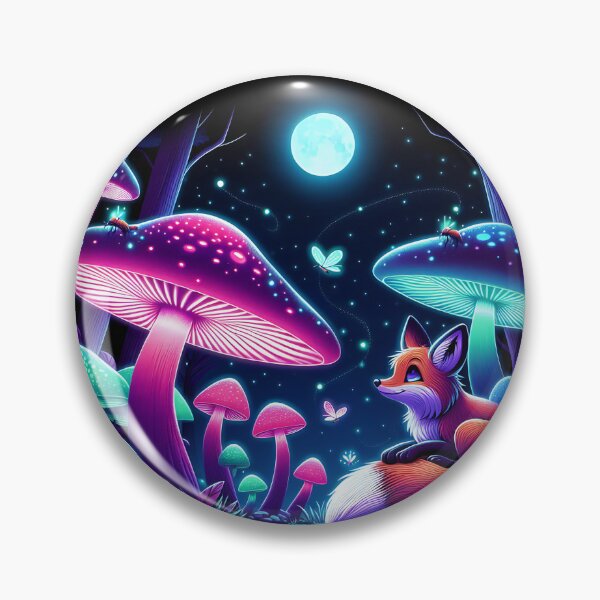 Item preview, Uv reactive Neon Fox Forest Adventure designed and sold by Taans-Creation.