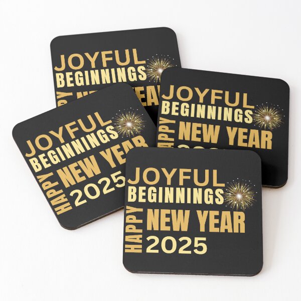Item preview, Joyful Beginnings Happy New Year 2025  designed and sold by LavenderBliss.