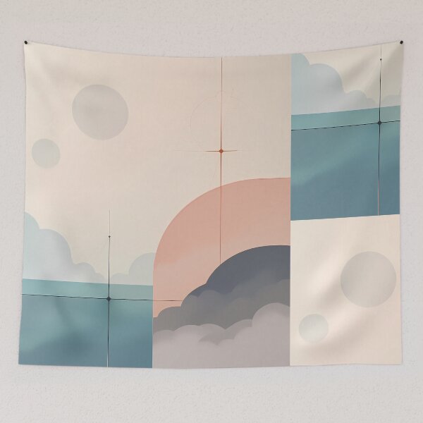 Item preview, Chilling Ethereal Harmony Abstract Landscapes Modern Art Contemporary designed and sold by ART ATTACK ZONE.