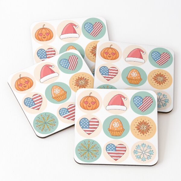 Item preview, Seasonal Holiday Sticker Set designed and sold by FluffyPeels.
