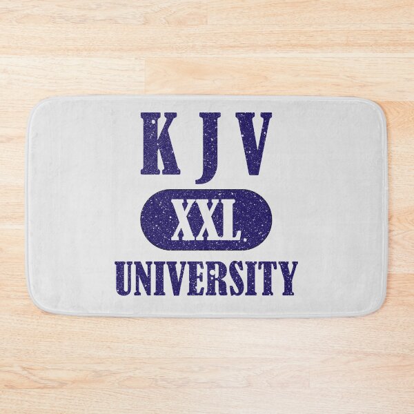 Item preview, KJV University XXL, King James Bible Translation, Bible Study, Blue Paint Splatter Design for Men and Women designed and sold by Angela Dow.