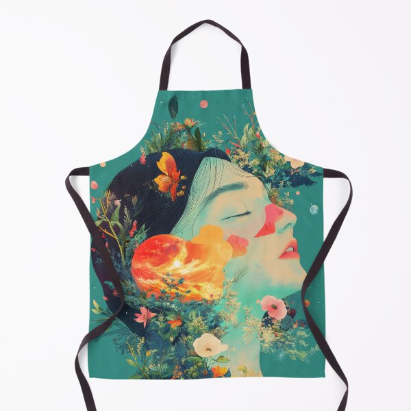 Item preview, cartoon woman with flowers art  designed and sold by EgonZ9.