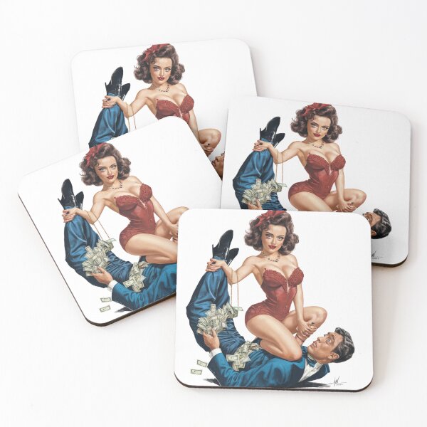 Item preview, Humorous Caricature of a Materialistic Woman designed and sold by thenewking.