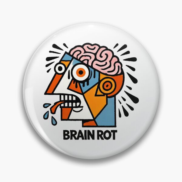 Item preview, Brain Rot – Word of the Year Humor Design designed and sold by OzzFrequency.