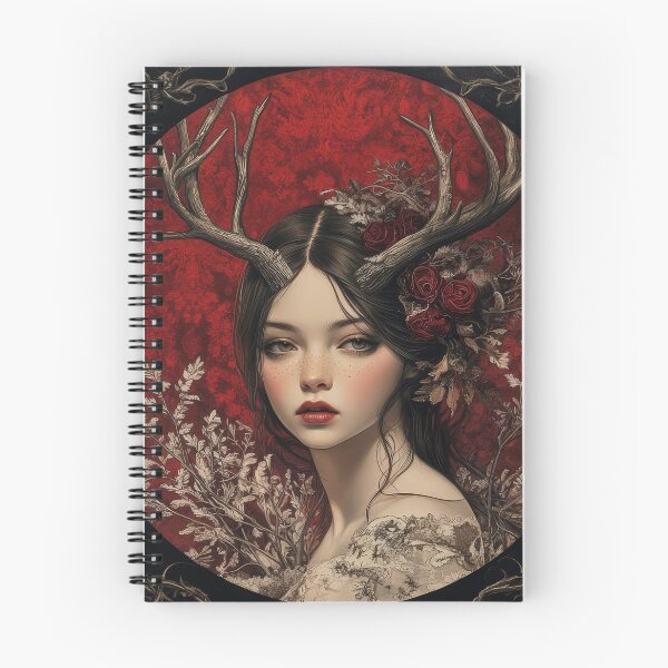 Item preview, woman with deer antlers fantasy Art designed and sold by EgonZ9.