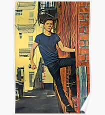 Tom Holland Spiderman Painting Poster