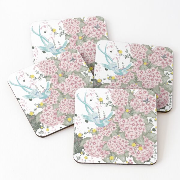 Item preview, Hummingbird And Hydrangeas designed and sold by LunaMarie80.