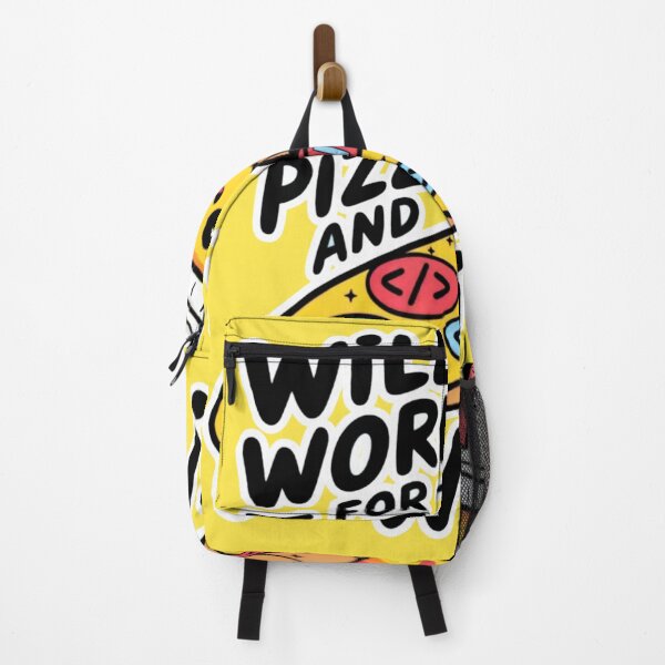 Item preview, I would work for pizza and wifi designed and sold by Regacu.