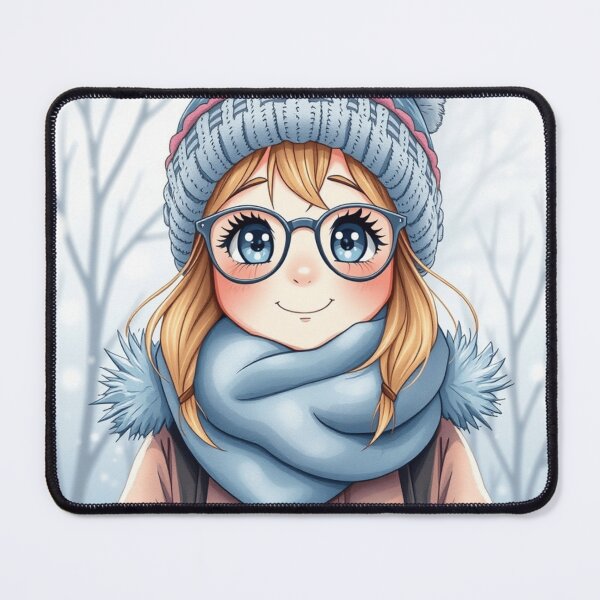 Item preview, Winter Festivities, cute anime girl, winter blues, holidays gifts designed and sold by Artheaven77.