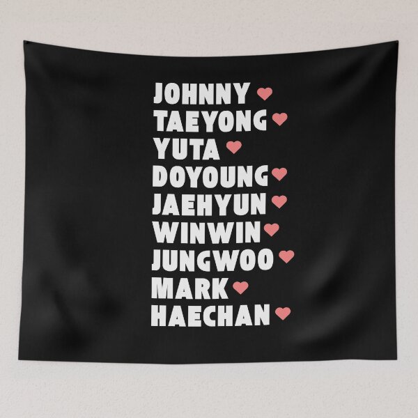 Item preview, NCT 127 with Member Names Kpop Group Design  designed and sold by AJUNICE STUDIO.