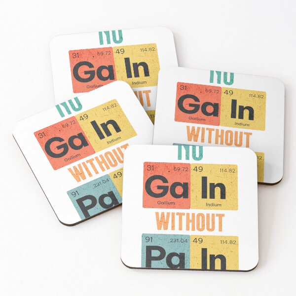 Item preview, No Gain Without Pain Periodic Table designed and sold by Pogglecards.