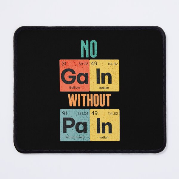 Item preview, No Gain Without Pain Periodic Table designed and sold by Pogglecards.
