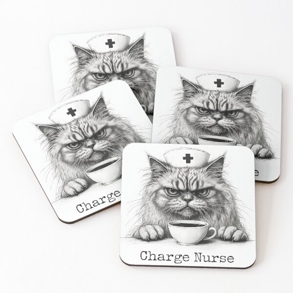 Item preview, Charge Nurse - Grumpy Cat Nursing Humor Design designed and sold by AnnaPu193.