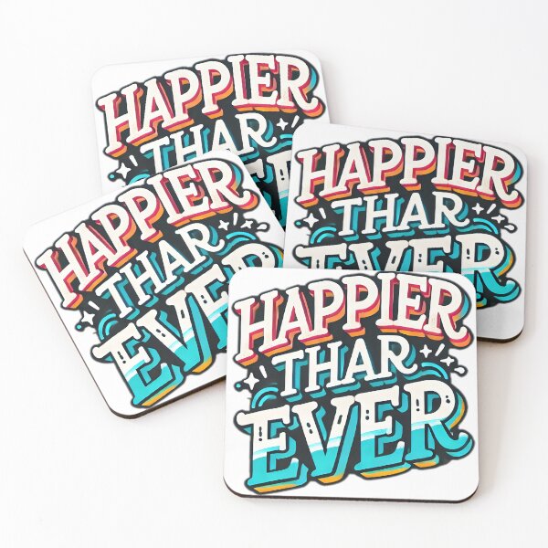 Item preview, happier than ever design sticker  designed and sold by NCNGDESIGN.