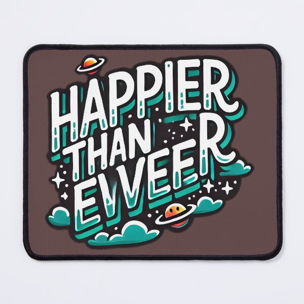 Item preview, happier than ever design sticker  designed and sold by NCNGDESIGN.