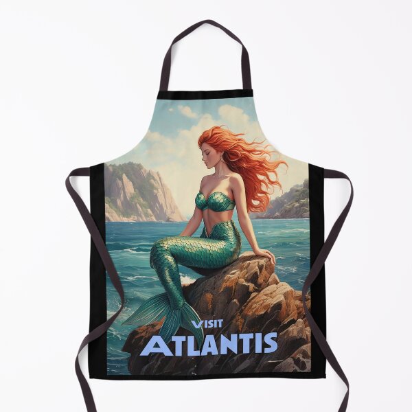 Item preview, Mermaid Retro style travel poster designed and sold by Boxing Kangaroo Retail Company.