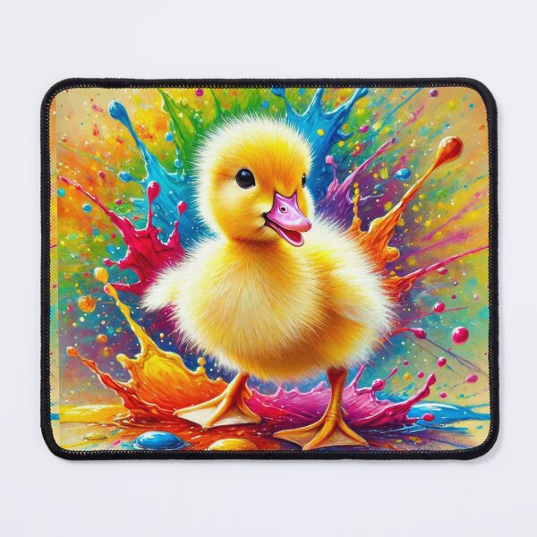 Item preview, Playful Duckling in Colorful Splash designed and sold by Sadia Jannat.