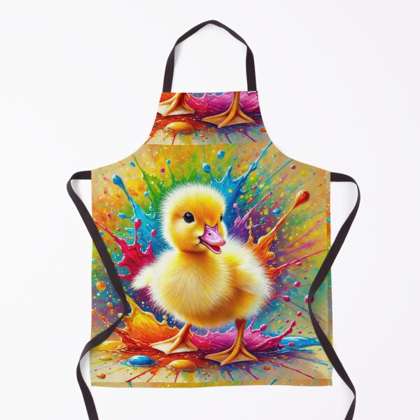 Item preview, Playful Duckling in Colorful Splash designed and sold by Sadia Jannat.