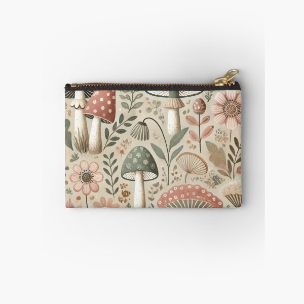 Item preview, "Seamless Boho Mushrooms & Flowers | Whimsical Nature-Inspired Pattern" designed and sold by DEEPDesignsART.