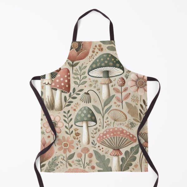 Item preview, "Seamless Boho Mushrooms & Flowers | Whimsical Nature-Inspired Pattern" designed and sold by DEEPDesignsART.