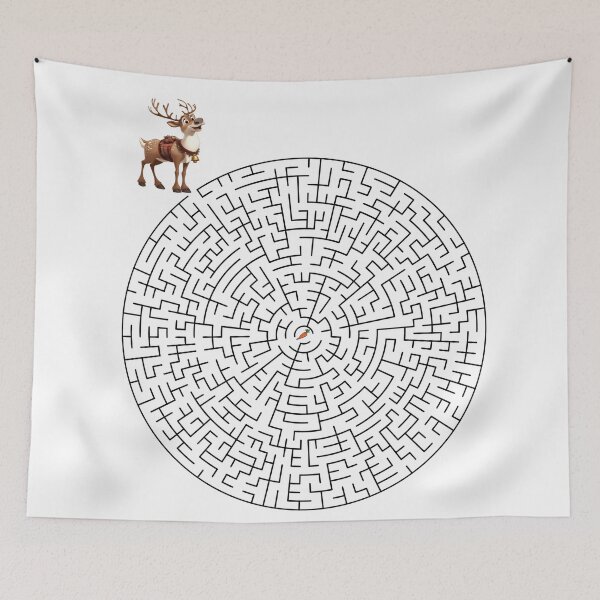 Item preview, Christmas Maze - Reindeer & Carrot designed and sold by nature. electrified..