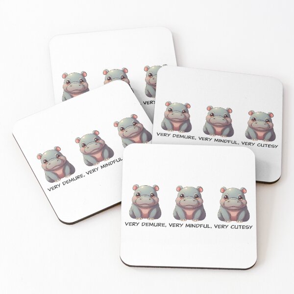 Item preview, Moo Deng Very Demure, Very Mindful, Very Cutesy designed and sold by branmandesigns.