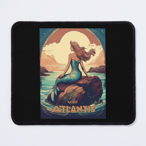 Item preview, Mermaid Retro style travel poster designed and sold by Boxing Kangaroo Retail Company.