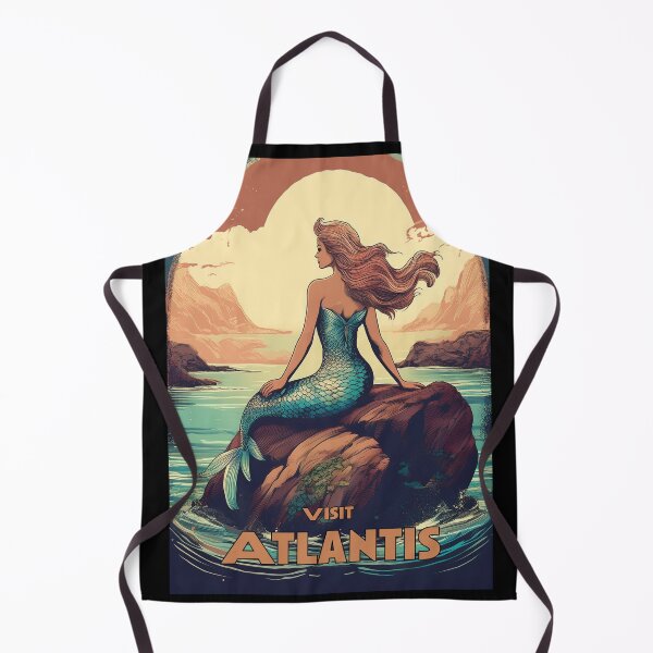 Item preview, Mermaid Retro style travel poster designed and sold by Boxing Kangaroo Retail Company.