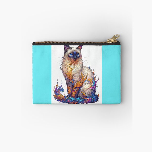 Item preview, Siamese Cat Artistic Unusual Portrait designed and sold by CattyCornerPOD.