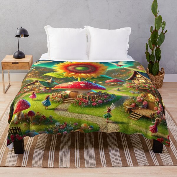 Item preview, Magical Fairy Village at Twilight designed and sold by QuirkWears.