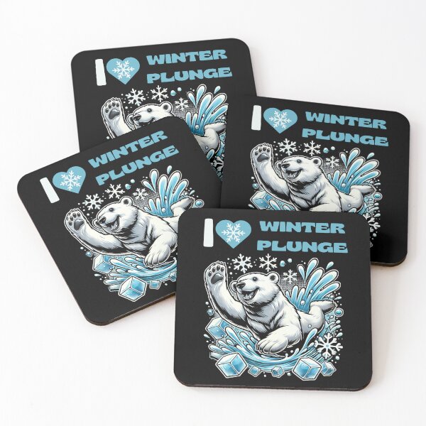 Item preview, Ideal Gift Playful Polar Bear Winter Plunge, Ice Bath designed and sold by IceBathDESIGNS.