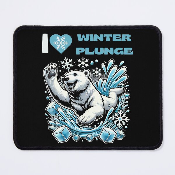 Item preview, Ideal Gift Playful Polar Bear Winter Plunge, Ice Bath designed and sold by IceBathDESIGNS.