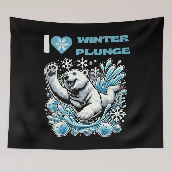 Item preview, Ideal Gift Playful Polar Bear Winter Plunge, Ice Bath designed and sold by IceBathDESIGNS.