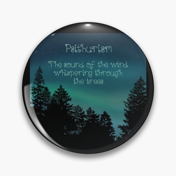 Item preview, Psithurism the sound of the wind whispering through the trees. Pine trees night Northern Lights Pine Trees designed and sold by Scat the cat.