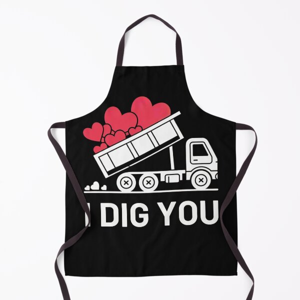 Item preview, I Dig You Dump Truck Hearts Funny Valentines Day designed and sold by Anniko Art Studio.