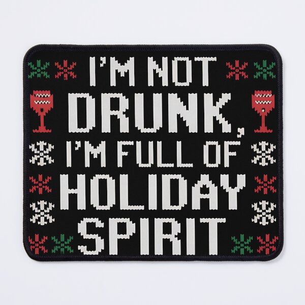 Item preview, I'm Not Drunk, I'm Full of Holiday Spirit – Funny Ugly Christmas Sweater designed and sold by FocusedPatterns.