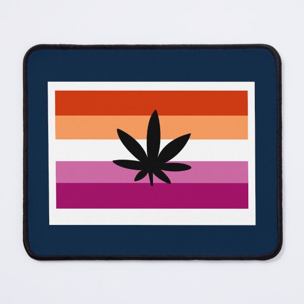 Item preview, Lesbian Pride Weed Flag – Bold LGBTQ+ Cannabis Art designed and sold by Cannaxes Studio.