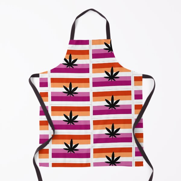 Item preview, Lesbian Pride Weed Flag – Bold LGBTQ+ Cannabis Art designed and sold by Cannaxes Studio.