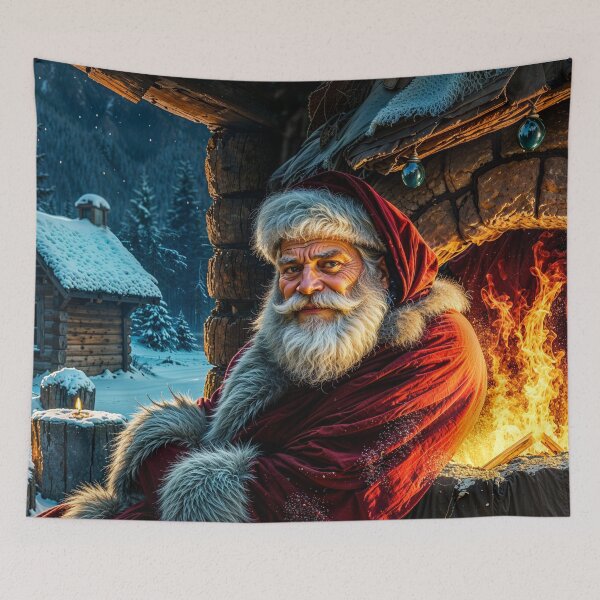 Item preview, Santa Claus by Firelight designed and sold by Skye Ryan-Evans.