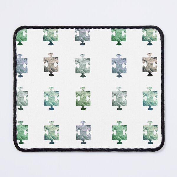 Item preview, Ocean Blue Niagara Falls waves in a rustic design of waves in Puzzle Piece Pattern designed and sold by Vero De.