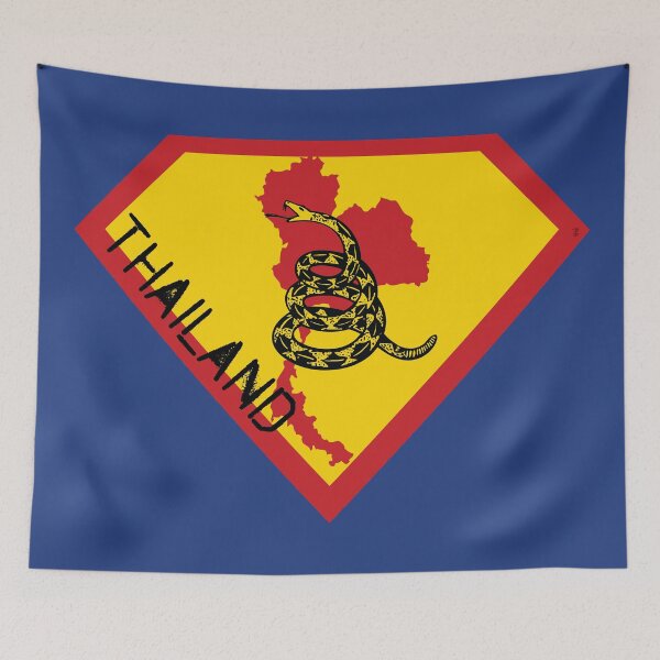 Item preview, THAILAND SHIELD - Freedom Is The Superpower -  Gadsden Snake Flag - Dont Tread On Me SUPERHERO spellout design designed and sold by pelagio.