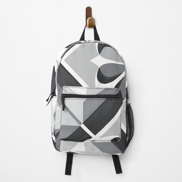 Item preview, Geometric floral pattern in grayscale designed and sold by Haji Kamora.
