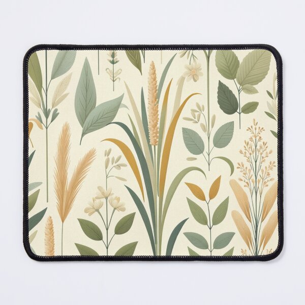 Item preview, "Seamless Boho Lemongrass & Mint Leaves | Fresh Nature-Inspired Pattern" designed and sold by DEEPDesignsART.
