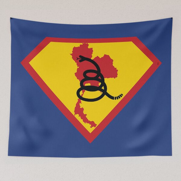 Item preview, THAILAND SHIELD - Freedom Is The Superpower - Modern Gadsden Snake Flag - Dont Tread On Me SUPERHERO design designed and sold by pelagio.