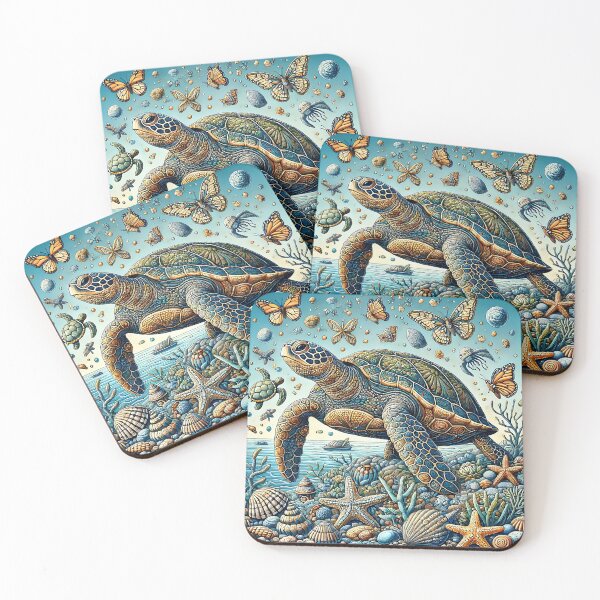 Item preview, Turtle Design: Grace and Tranquility in Motion designed and sold by sanattasarim.