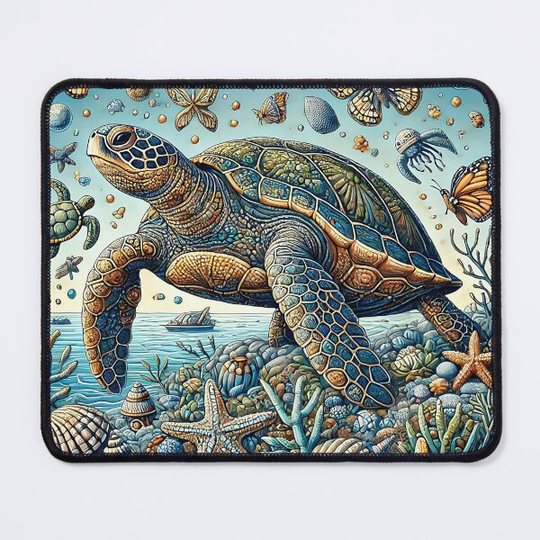 Item preview, Turtle Design: Grace and Tranquility in Motion designed and sold by sanattasarim.