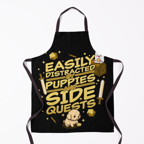 Item preview, Easily Distracted by Puppies and Side Quests RPG Design designed and sold by thegoodwordsco.
