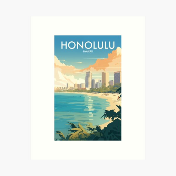 Item preview, HONOLULU designed and sold by MarkedArtPrints.