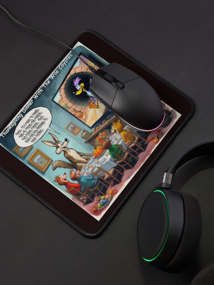 Thumbnail 4 of 5, Mouse Pad, Animated Coyote Family Movies designed and sold by ltcartoons.